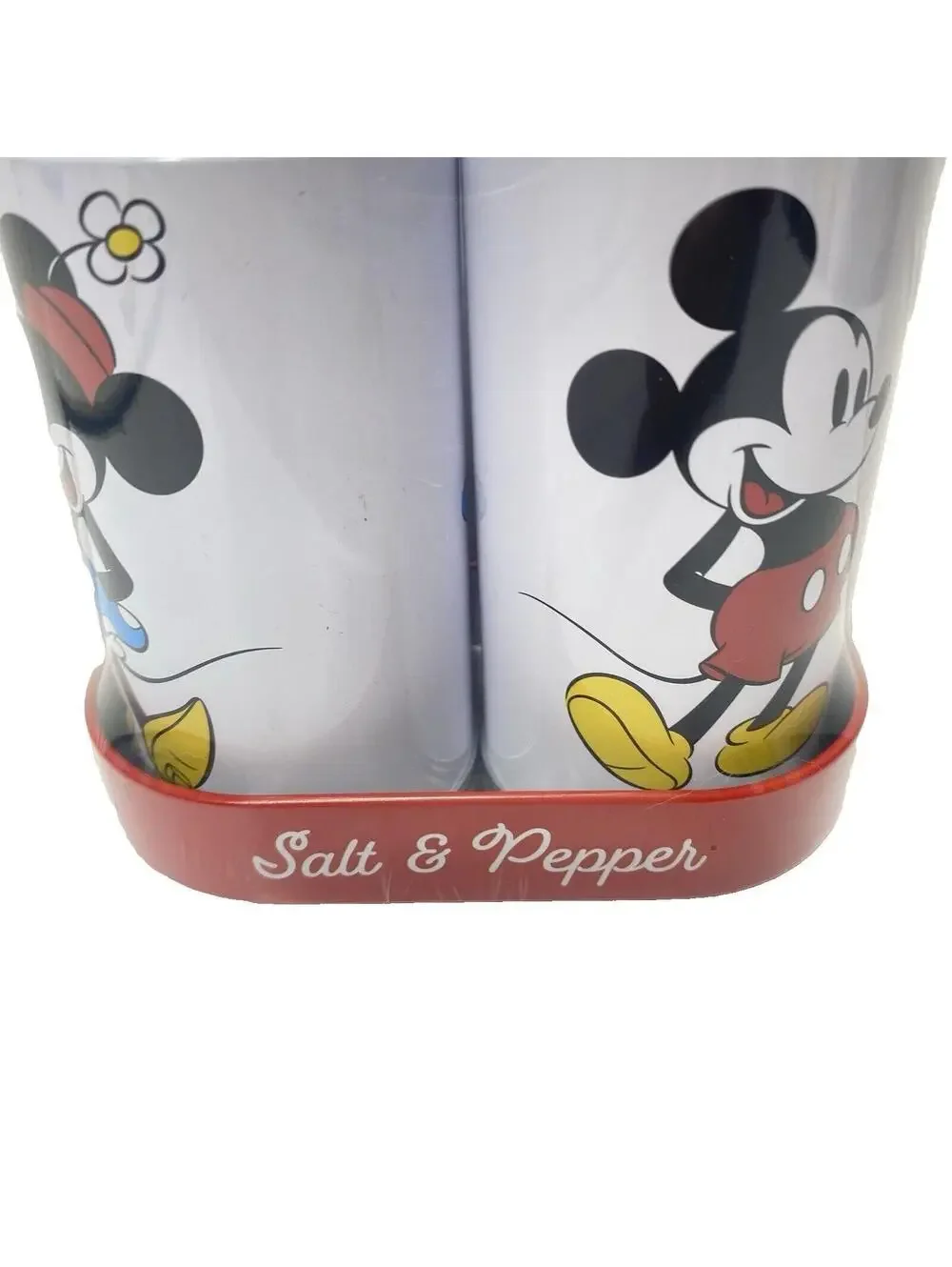 Disney Mickey & Minnie Mouse Salt & Pepper Shakers 3pc Set New